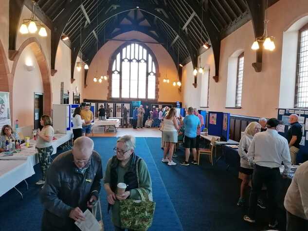 Recent event showing existing flooring